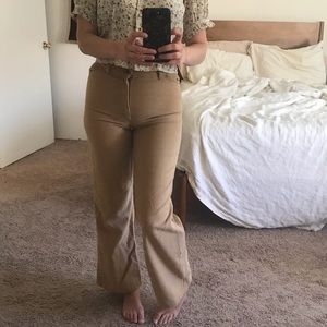 Vintage 70’s High Wasted Tan Flares
